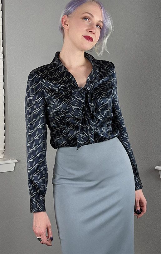 Silk Sequel: Another Attempt at Style Arc Tiffany Blouse