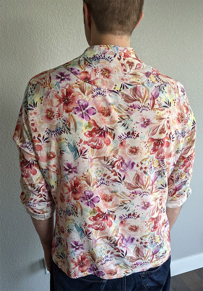 Flower Power Couple: V9328 & Men's Breeze Shirt