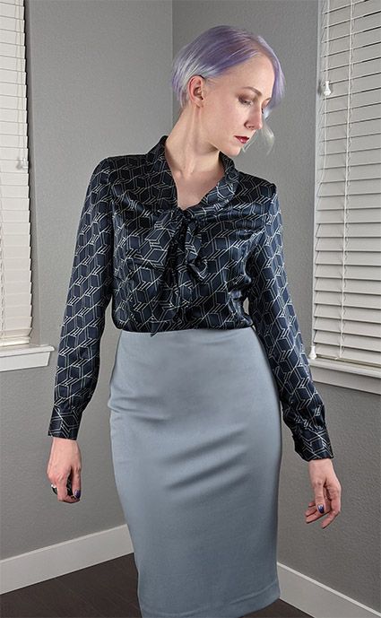 Silk Sequel: Another Attempt at Style Arc Tiffany Blouse