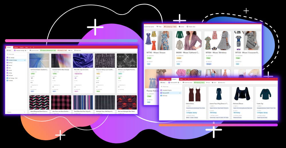 Electronically Organize Fabric and Patterns in Airtable